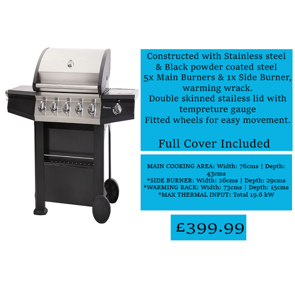 Lifestyle Dominica 5 Burner